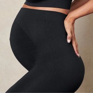 BLANQI Black High Waist Belly Support Everyday Leggings Size Medium